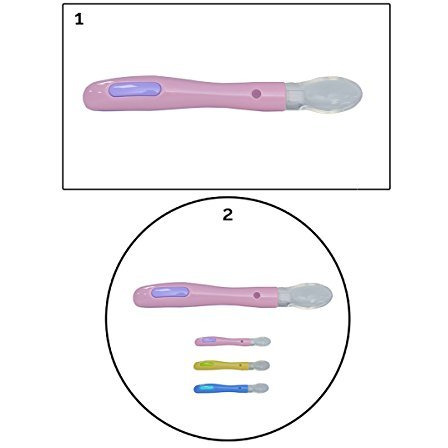Safe-O-Kid - Pack of 2-Extra Safe Silicone Spoon for Fussy Little Eaters