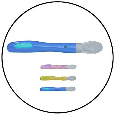 Safe-O-Kid - Pack of 4-Extra Safe Silicone Spoon for Fussy Little Eaters