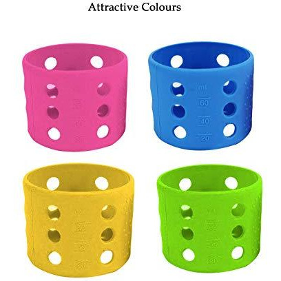 Safe-O-Kid - Pack of 1 -Silicone Baby Feeding Bottle Cover, Sleeve, Holder, Insulated Protection, All Bottle Types, Small 60 ml, Green (Size Pack of 1)