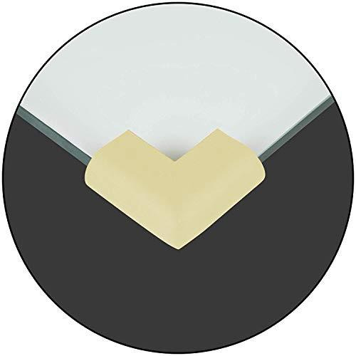 Safe-O-Kid 4 Corner Guards/Cushions, U-Shaped, Large Size - Extra Thick, Pack of 4, Beige