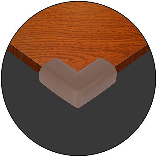 Safe-O-Kid - High Quality L-Shaped - Large Nbr Corner Cushions - (Pack of 4), Brown