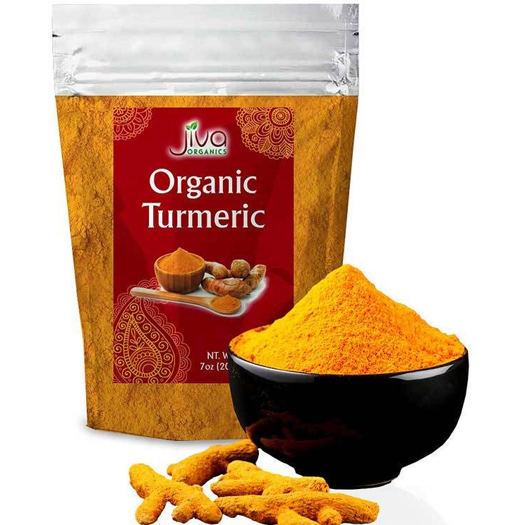 Case of 24 - Jiva Organics Organic Turmeric Powder - 200 Gm (7 Oz)