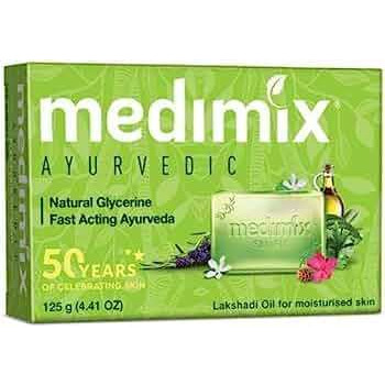Medimix Ayurvedic Natural Glycerine Soap - 125 Gm (4.4 Oz)