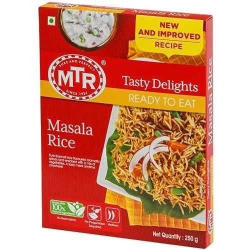 MTR Ready To Eat Masala Rice - 250 Gm (8.8 Oz)