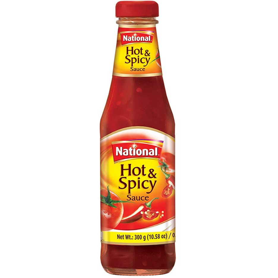 Case of 12 - National Hot & Spicy Sauce - 300 Gm (10.58 Oz) [50% Off]