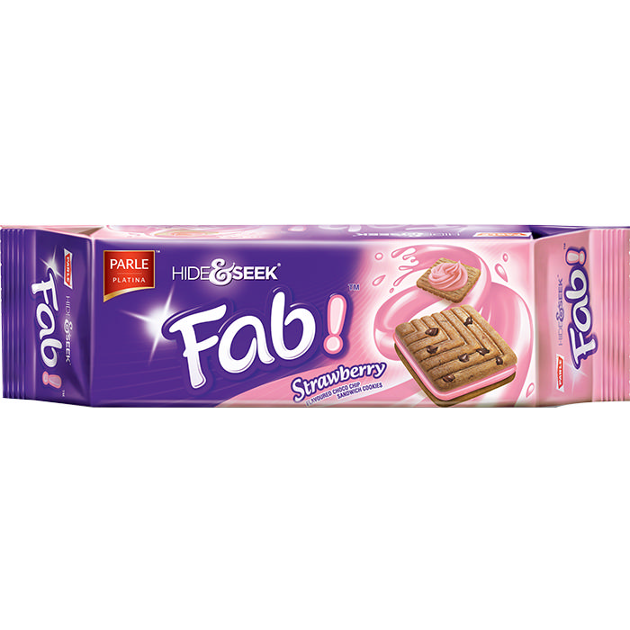 Parle Hide & Seek Fab Strawberry - 112 Gm (3.98 Oz)