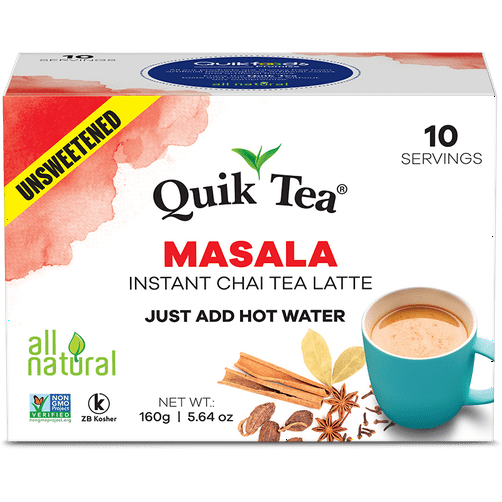Quick Tea Masala Chai Unsweetened - 160 Gm (5.64 Oz)