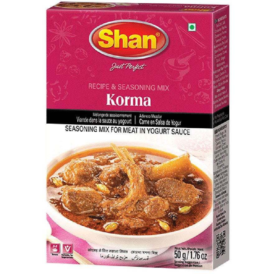 Shan Korma Recipe Seasoning Mix - 50 Gm (1.76 Oz)
