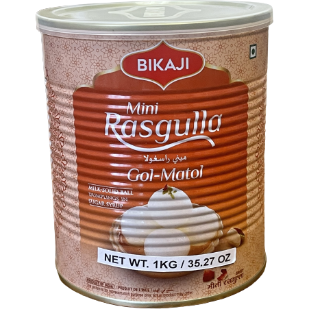 Bikaji Mini Rasgulla Gol Matol - 1 Kg (2.2 Lb)