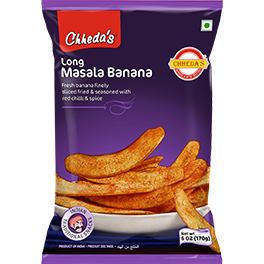 Case of 12 - Chheda's Long Masala Banana Chips - 170 Gm (6 Oz)
