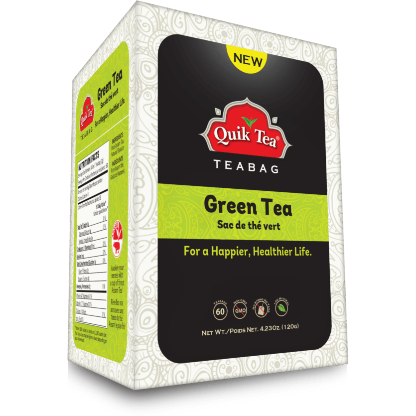 Quik Tea Green Tea 60 Tea Bags - 60 Bags