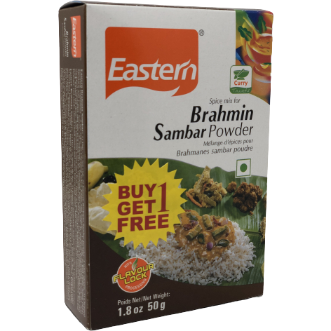 Eastern Brahmin Sambar Powder - 50 Gm (1.8 Oz) [Buy 1 Get 1 Free]