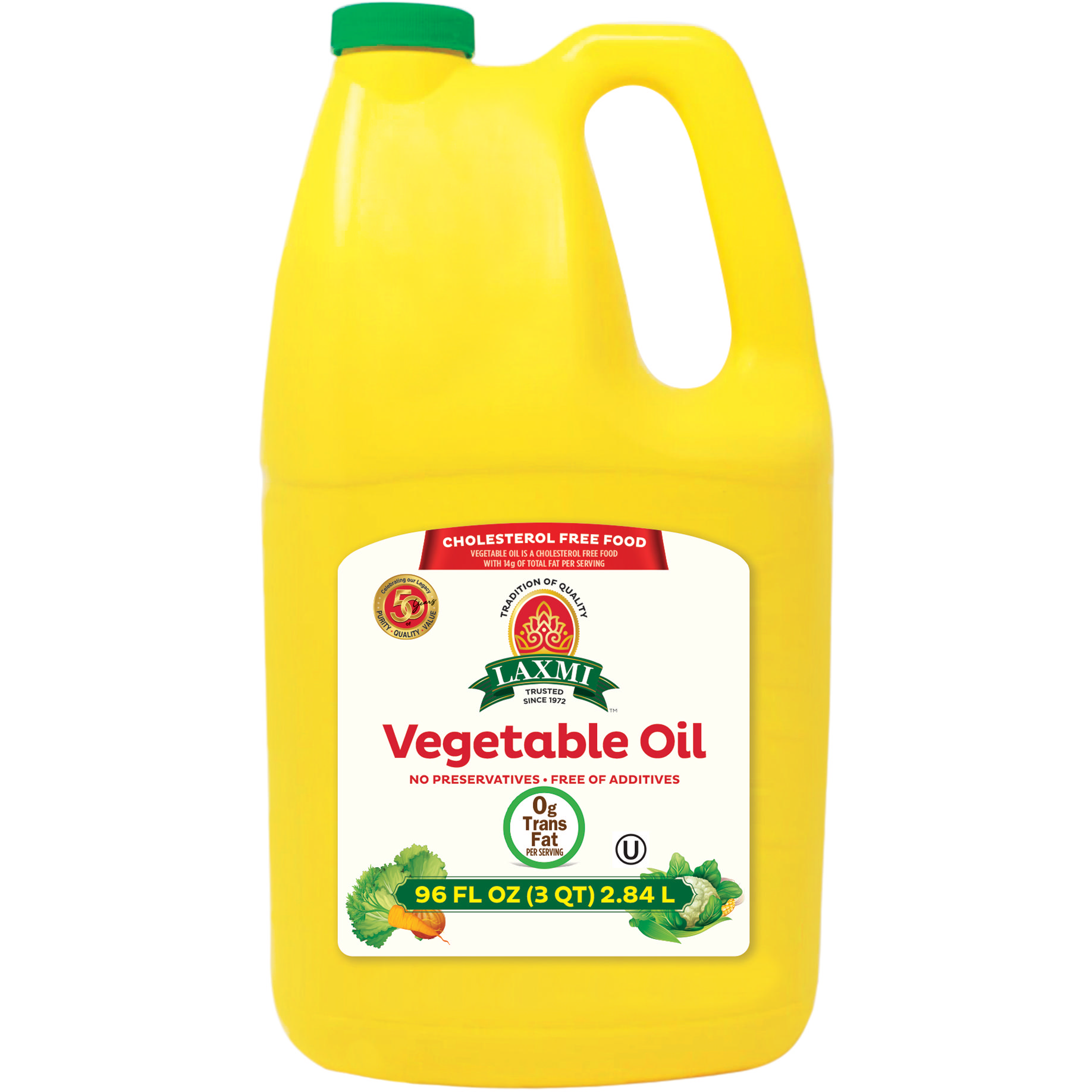 Laxmi Vegetable Oil - 96 Fl Oz (2.84 L)