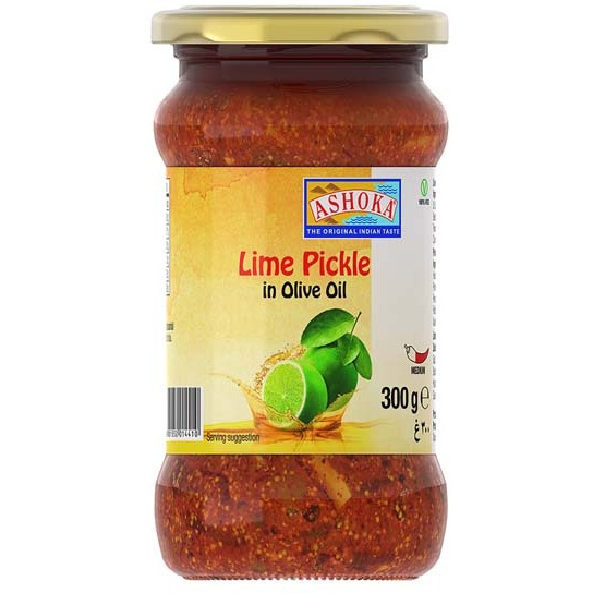 Ashoka Lime Pickle In Olive Oil - 300 Gm (10 Oz)