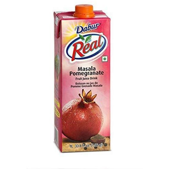 Dabur Real Masala Pomegranate Fruit Juice Nectar - 1 Ltr (33.8 Fl Oz)