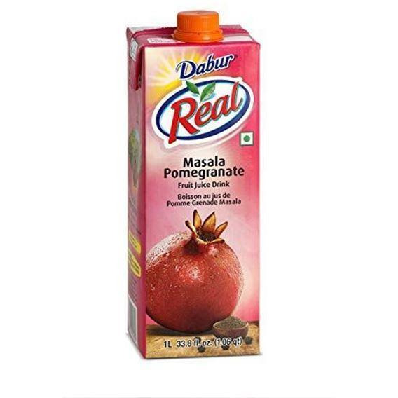 Dabur Real Masala Pomegranate Fruit Juice Nectar - 1 L (33.8 Fl Oz)