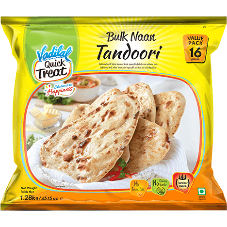 Vadilal Bulk Naan Tandoori - 1.28 Kg