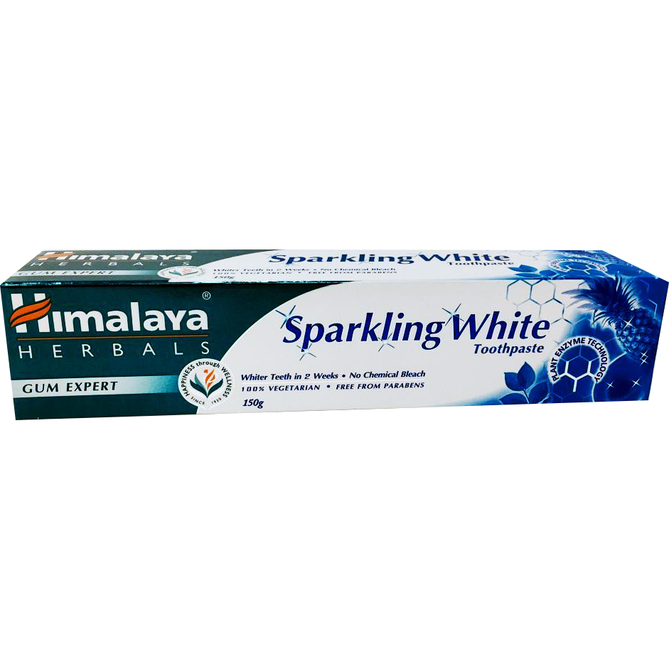 Case of 36 - Himalaya Sparkling White Toothpaste- 150 Gm (5.2 Oz)