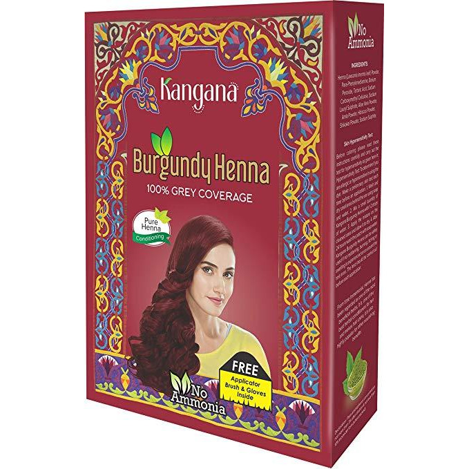 Kangna Burgundy Henna - 50 Gm (1.75 Oz) [50% Off]