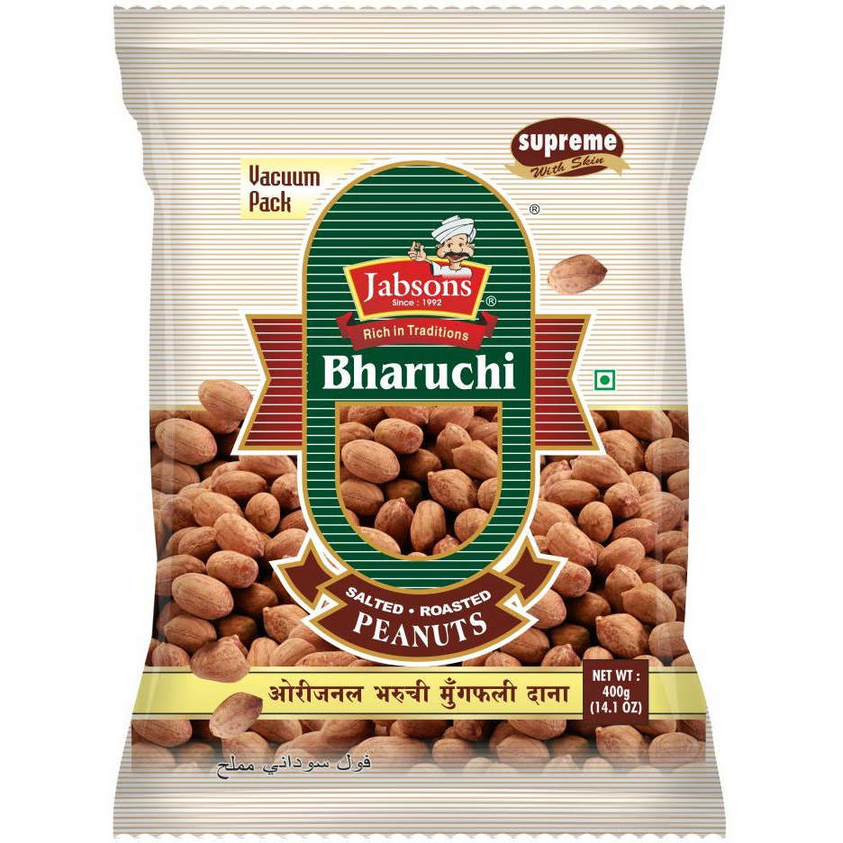 Jabsons Original Bharuchi Peanuts Khari Sing - 400 Gm (14.11 Oz)