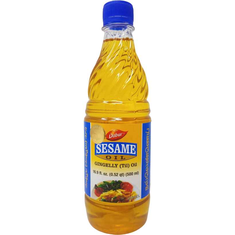 Case of 24 - Dabur Sesame Oil Gingelly - 500 Ml (16.9 Fl Oz)