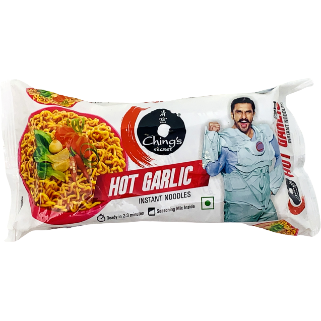 Ching's Secret Hot Garlic Instant Noodles - 240 Gm (8.47 Oz)