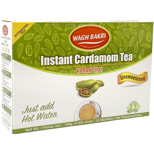 Wagh Bakri Instant Unsweetened Cardamom Tea - 140 Gm (4.94 Oz)