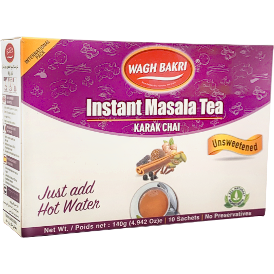 Wagh Bakri Instant Unsweetened Masala Chai - 140 Gm (4.94 Oz)