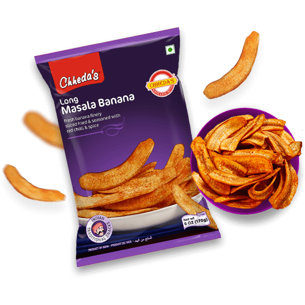 Chheda's Long Masala Banana Chips - 170 Gm (6 Oz)