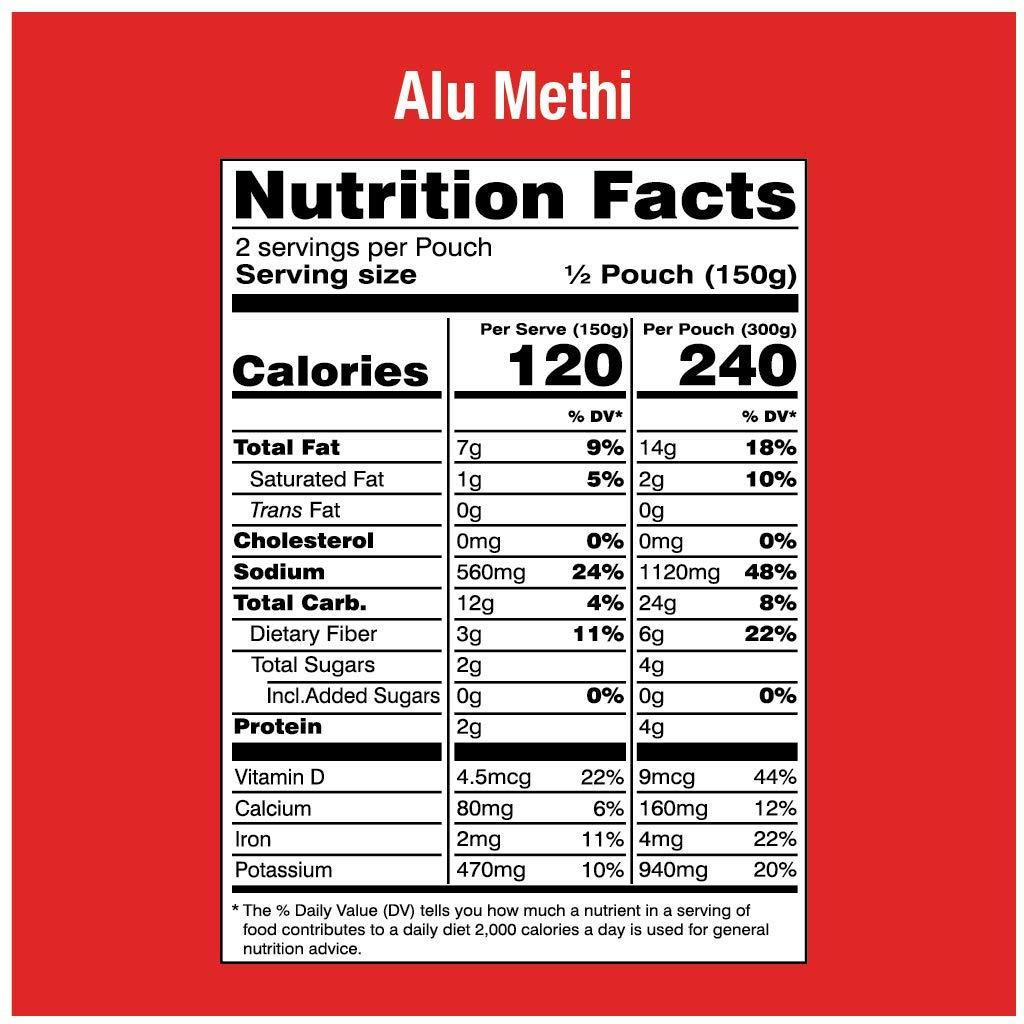 MTR Ready To Eat Alu Methi - 300 Gm (10.5 Oz)