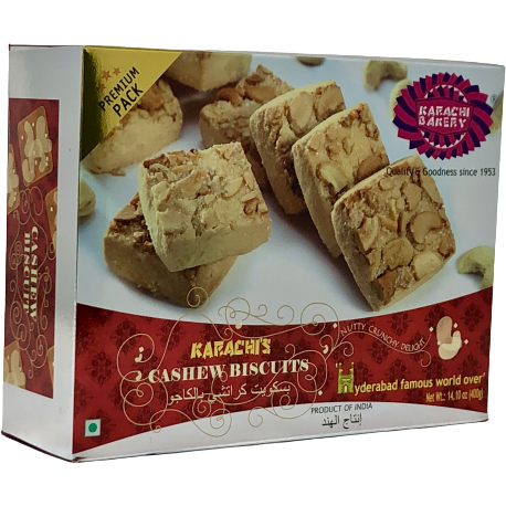 Karachi Bakery Cashew Biscuits - 400 Gm (14 Oz)