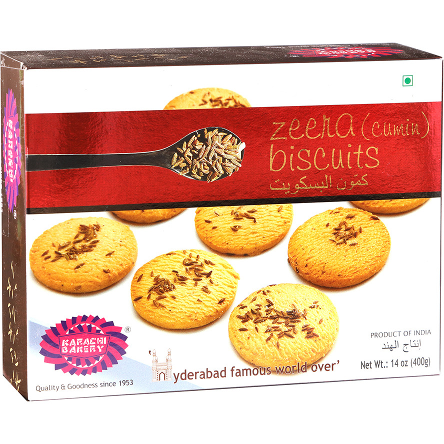 Karachi Bakery Zeera Cumin Biscuits - 400 Gm (14.1 Oz)