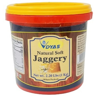 Vdyas Natural Soft Jaggery Gud - 1 Kg (2.2 Lb)
