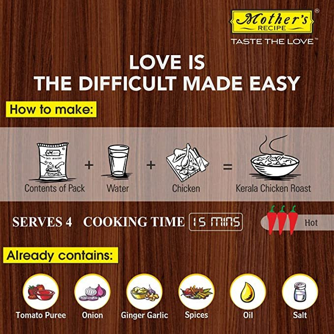 Mother's Recipe Spice Mix Kerala Chicken Roast - 100 Gm (3.5 Oz)