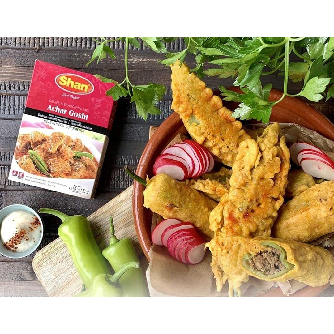 Shan Achar Gosht Recipe Seasoning Mix - 50 Gm (1.76 Oz)