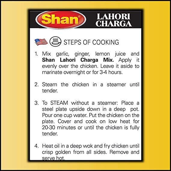 Shan Lahori Charga Recipe Seasoning Mix - 50 Gm (1.76 Oz)