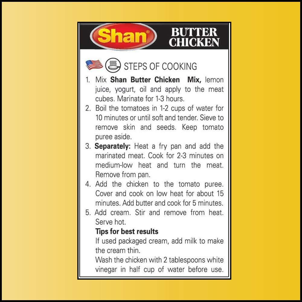 Shan Butter Chicken Recipe Seasoning Mix - 50 Gm (1.76 Oz)