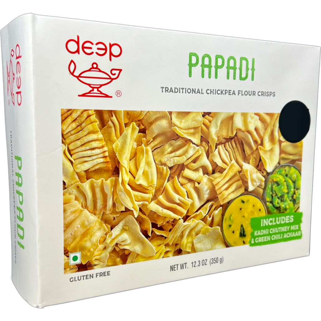 Deep Papadi Gluten Free Chickpea Crisps - 12.3 Oz (350 Gm)