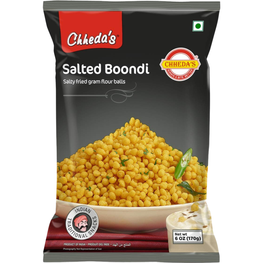 Case of 30 - Chheda's Salted Boondi - 180 Gm (6 Oz) [Fs]