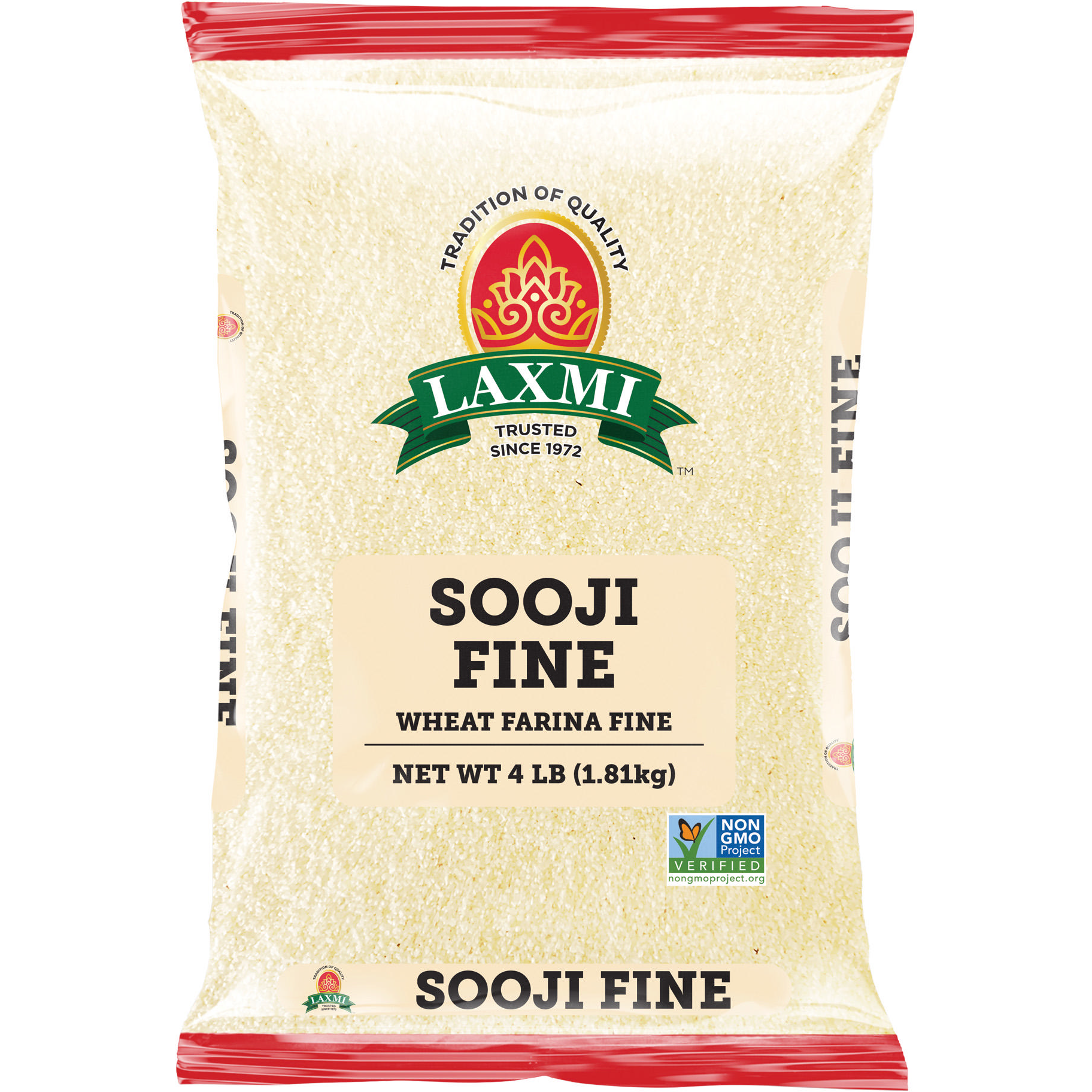 Laxmi Sooji Fine - 4 Lb (1.81 Kg)