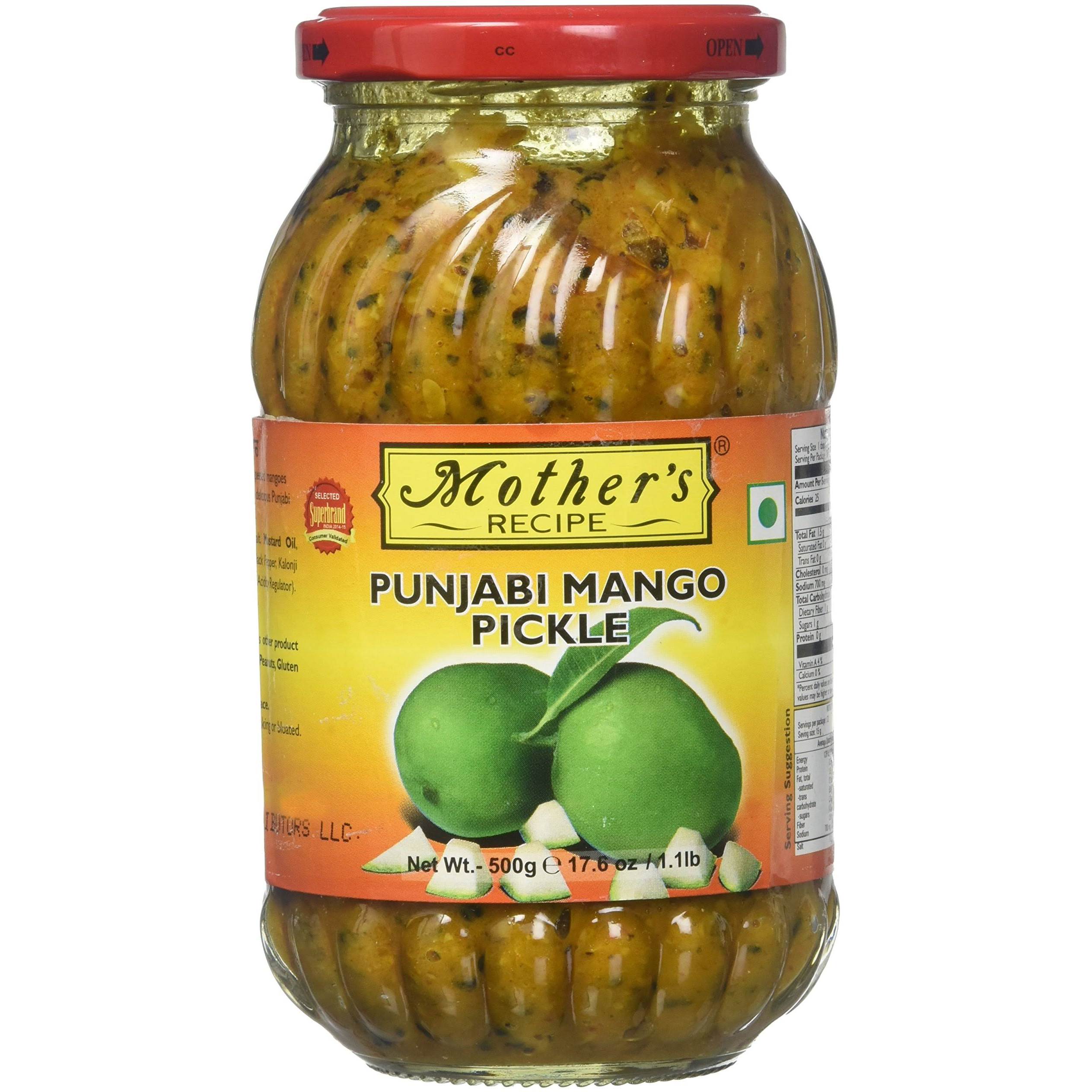 Mother's Recipe Punjabi Mango Pickle - 500 Gm (1.1 Lb)
