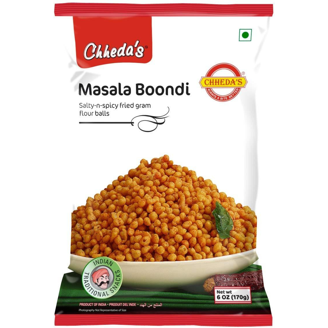 Case of 30 - Chheda's Masala Boondi - 180 Gm (6 Oz) [Fs]