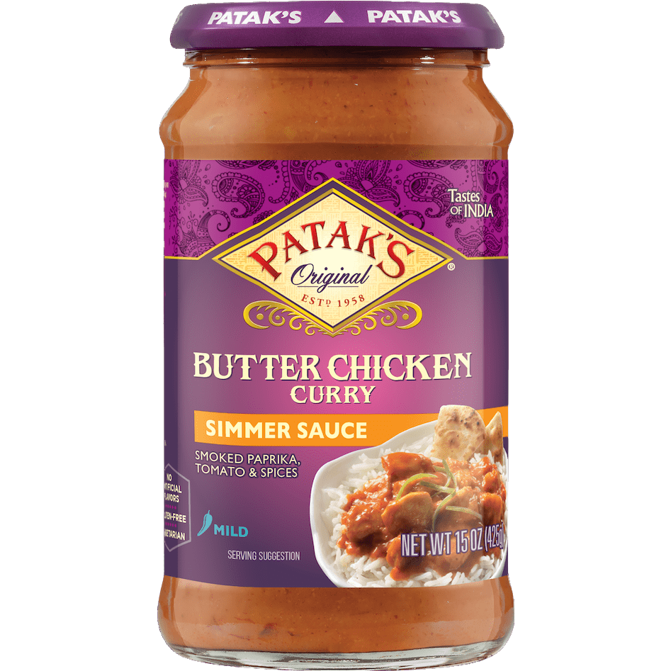Patak's Butter Chicken Curry Simmer Sauce Mild - 15 Oz (425 Gm)