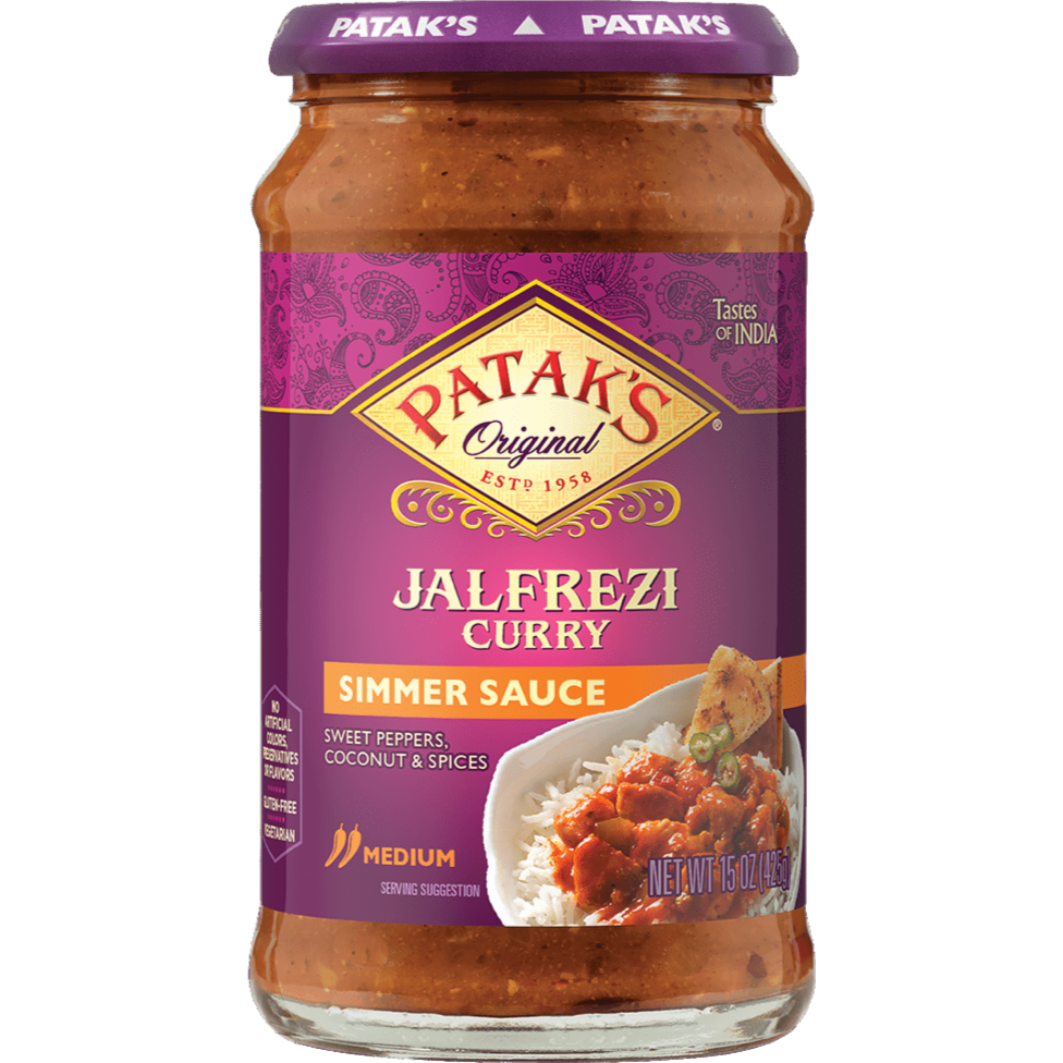 Patak's Jalfrezi Curry Simmer Sauce - 15 Oz (425 Gm)