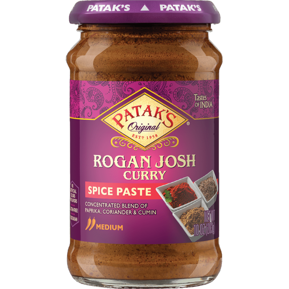 Patak's Rogan Josh Curry Spice Paste Medium - 10 Oz (283 Gm)