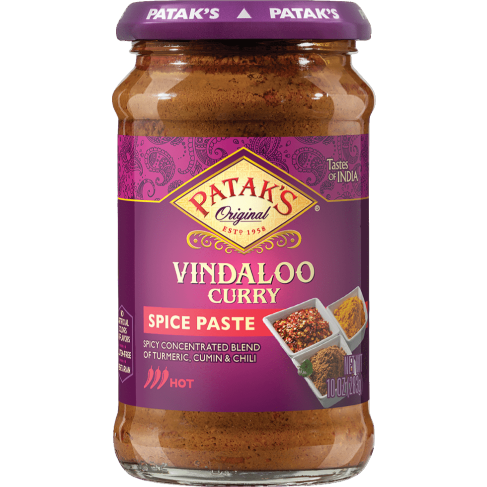 Patak's Vindaloo Curry Spice Paste Hot - 10 Oz (283 Gm)