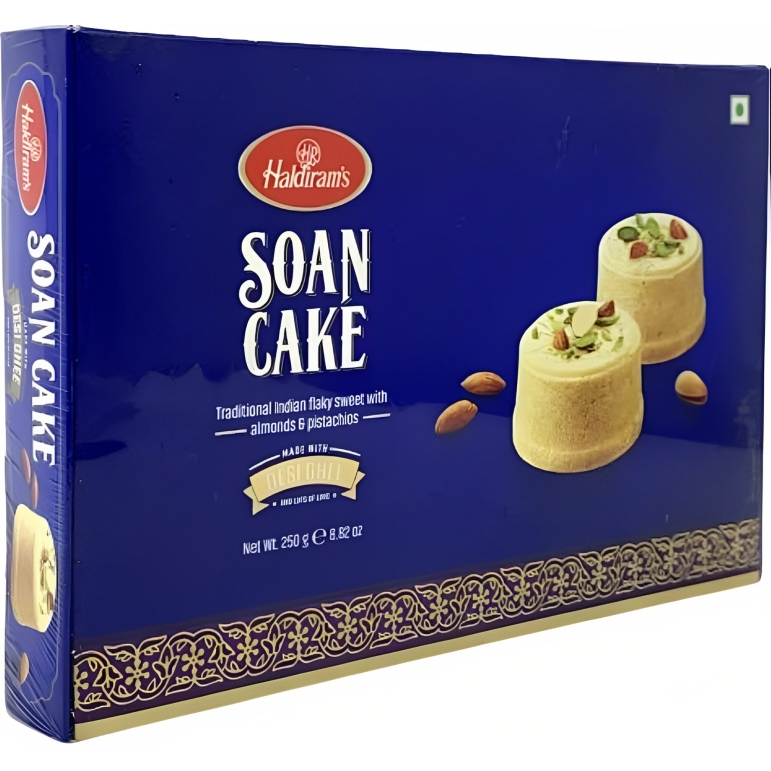 Haldiram's Soan Cake Desi Ghee - 250 Gm (8.8 Oz)