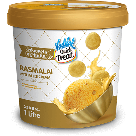 Vadilal Rasmalai Mithai Ice Cream - 1 L