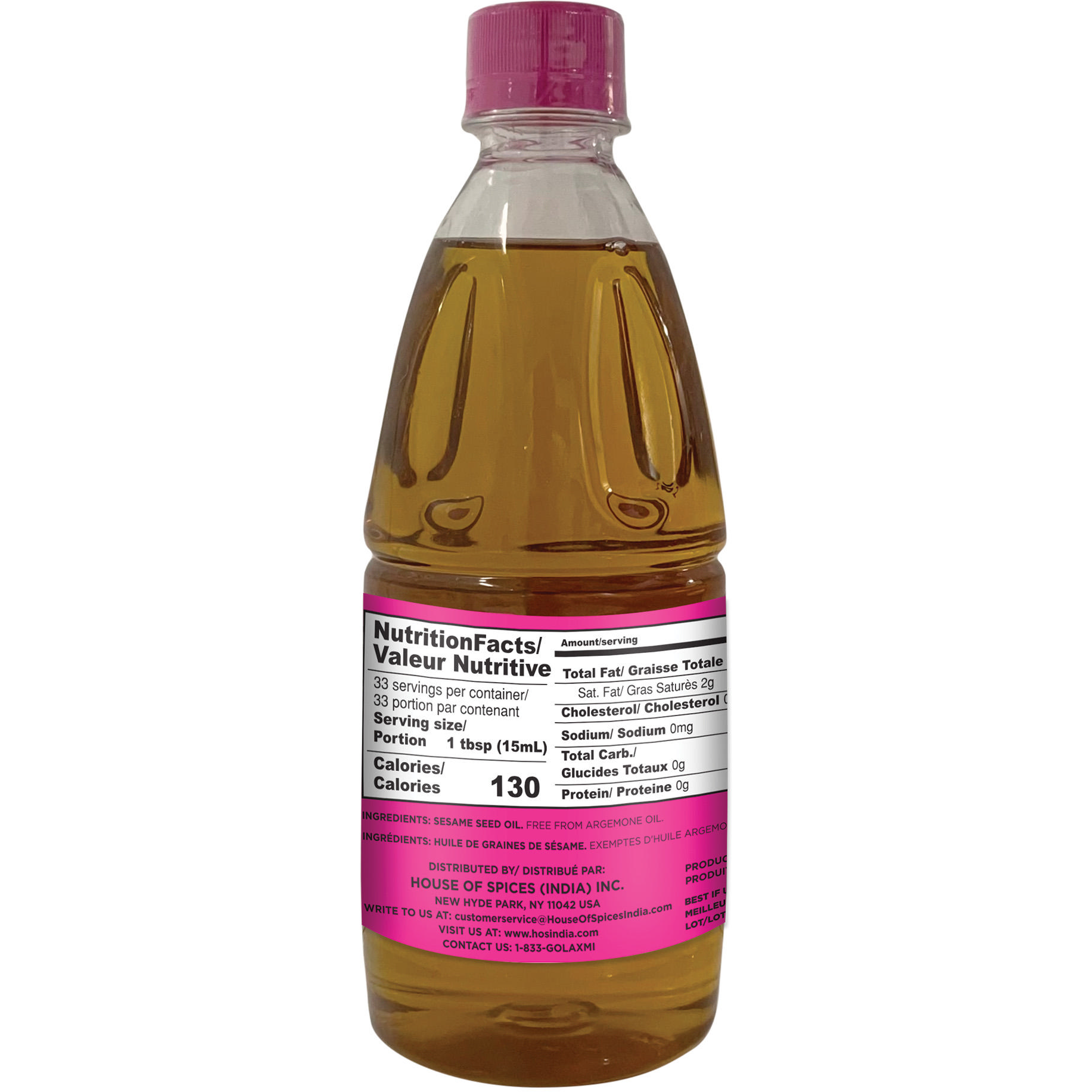 Laxmi Sesame Oil - 17 Fl Oz (500 Ml)