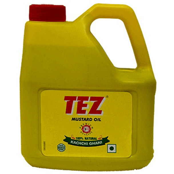 Case of 4 - Tez Mustard Oil - 160 Fl Oz (4.75 L)